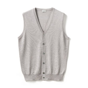 Gilet con bottoni in lana merino extrafine - Morgano