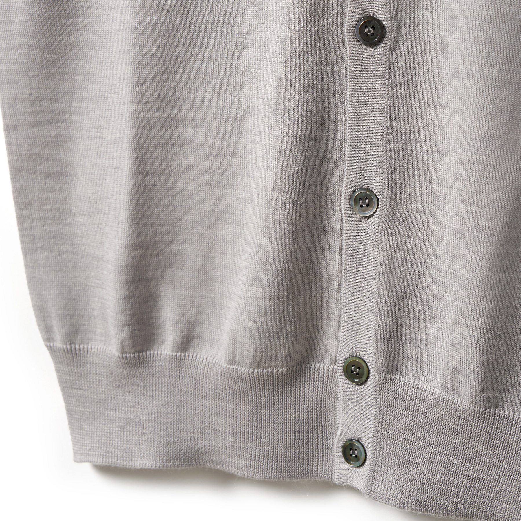 Button-front vest in extrafine merino wool - Morgano
