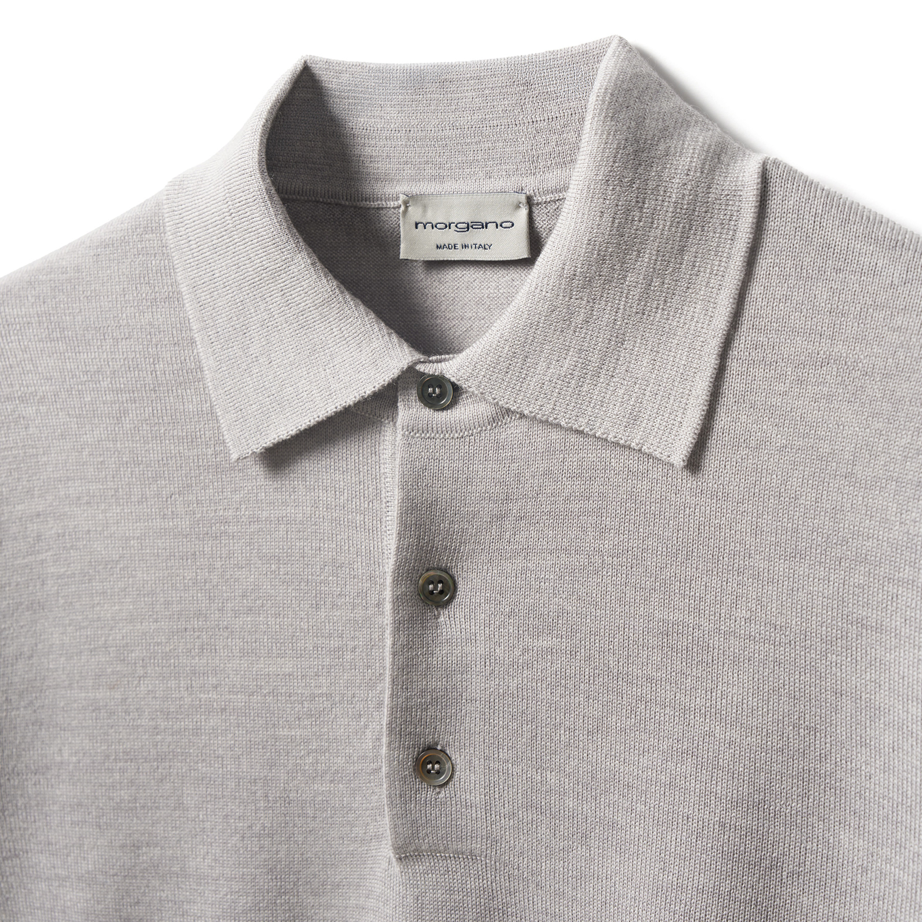 Extrafine merino wool polo - Morgano