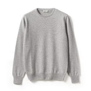 Pullover girocollo in merino ultrafine 150's e cashmere - Morgano